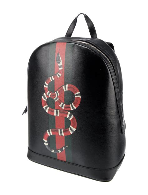 gucci floral snake backpack|Gucci snake dome leather backpack.